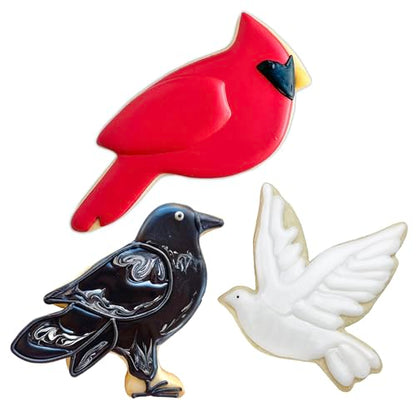Bird Cookie Cutter Set of 3 - Made in USA for Baking & Decorations