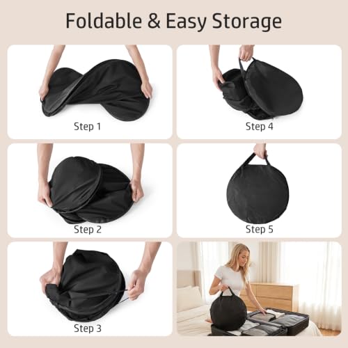 Portable Blackout Bed Tent for Sleep - Light Blocking Head Cover - Waterproof & Foldable