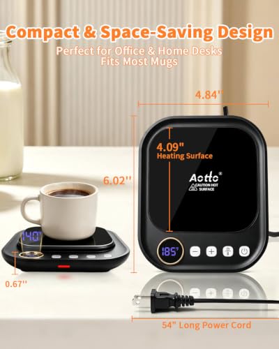 Coffee Mug Warmer Desk Heater with Adjustable Temperature & Timer