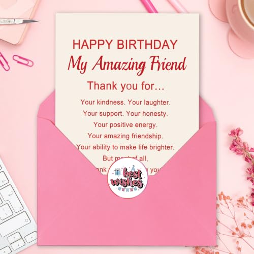 Mu-401 Funny Birthday Card for Women Her Best Friend Bestie - Greeting Card
