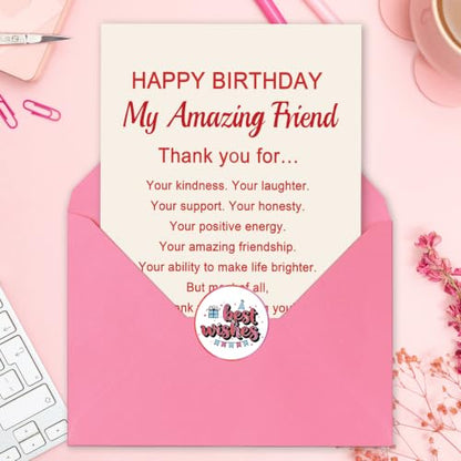 Mu-401 Funny Birthday Card for Women Her Best Friend Bestie - Greeting Card