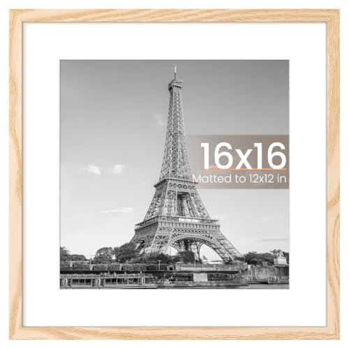 Upsimples 16x16 Inch Picture Frame Wall Decor - Natural Style, Single Piece