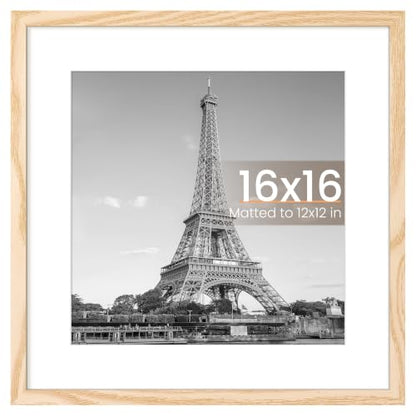 Upsimples 16x16 Inch Picture Frame Wall Decor - Natural Style, Single Piece