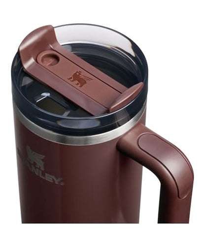 STANLEY Quencher H2.0 Tumbler with Handle and Straw 30 oz | Flowstate 3-Position Lid | Cup Holder Compatible for Travel | Insulated Stainless Steel Cup | BPA-Free | Mahogany Gloss