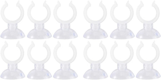 Uonlytech Candle Holders - 12 Pcs Suction Cup Tapered Cone Design for Christmas Decor | Versatile Stand