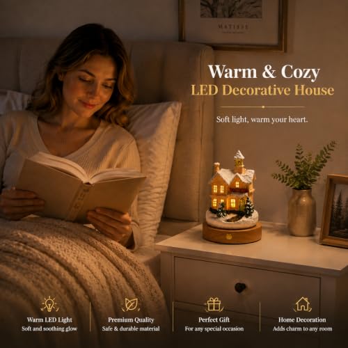 Rechargeable LED Mini House Night Light with Remote Control