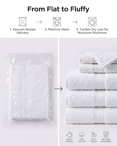 White 18-Piece Cotton Bath Towel Set - Super Absorbent & Quick-Drying