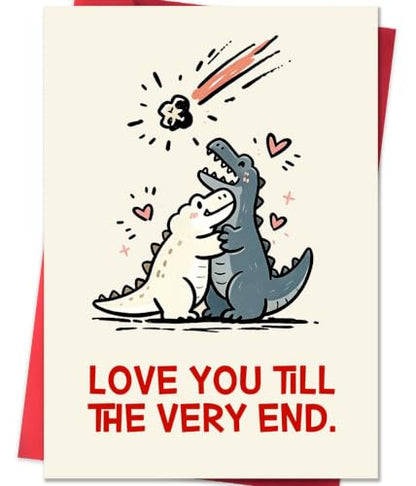Anniversary Card for Husband Wife - Dinosaur Love Theme - ACH-225