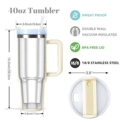 In My Mema Era 40 oz Tumbler with Handle - Gifts for Grandma from Grandkids - Mema Variation