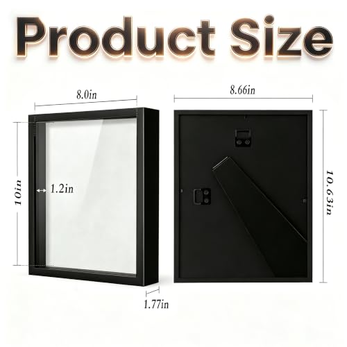 8x10 Shadow Box Frame with Acrylic Panel for Photos and Keepsakes