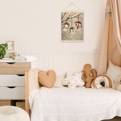 Christmas Toilet Paper Wall Art Poster with Canvas & Frame - A12 Wall Art