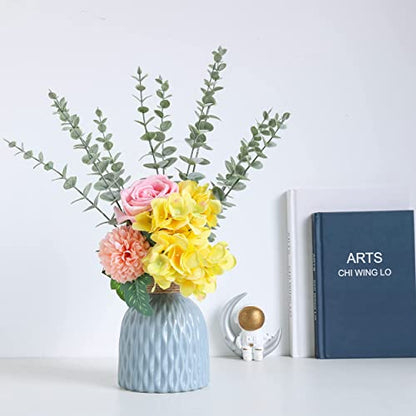 Artificial Eucalyptus Stems 18pcs Pack of 3 - Realistic Home Decor Flowers