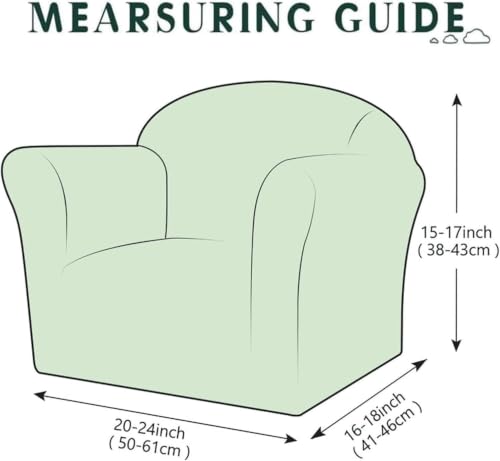 Kids Chair Cover Washable Stretch Slipcover for Toddler Armchair - Variation I