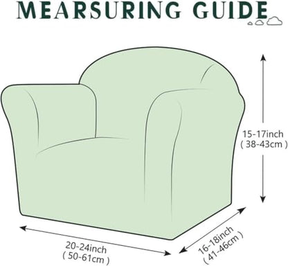 Kids Chair Cover Washable Stretch Slipcover for Toddler Armchair - Variation I