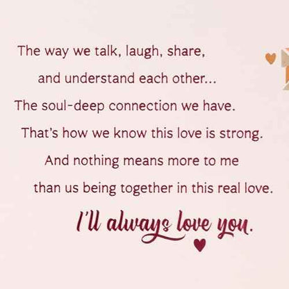 Hallmark Mahogany Valentine's Day Card (I'll Always Love You) for Anniversary, Romantic Birthday, Everyday Love, Sweetest Day