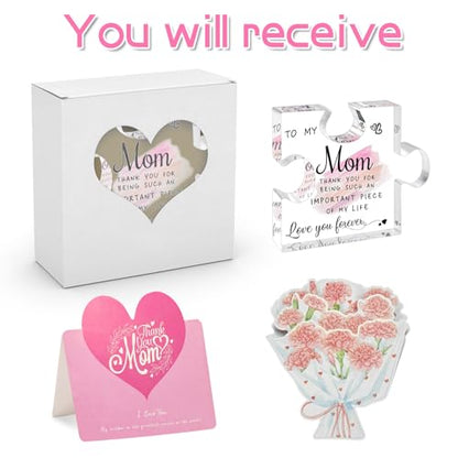 Acrylic Puzzle Plaque Gift for Mom - Heartfelt Mother's Day Keepsake