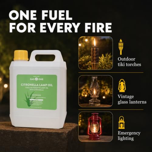 Gallon Lamp Oil with Citronella for Lanterns, Torches & Emergency Lighting