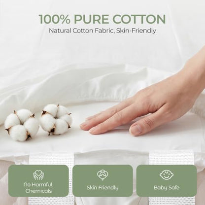3-in-1 Twin to King Bed Gap Filler with Cotton Fitted Sheet