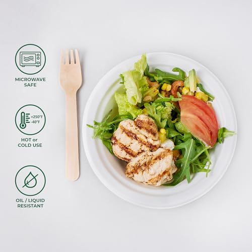 Freshware Paper Bowls - Disposable 12 oz. Soup Bowl, 150-Pack Biodegradable Sugarcane Fiber Serving Bowls - Heavy Duty Bagasse for Hot Food Plates - Microwave & Freezer Safe, Stackable Dinnerware