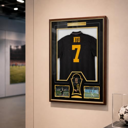 Jersey Display Case Wooden Frame with Tempered Glass 1 Pack R2
