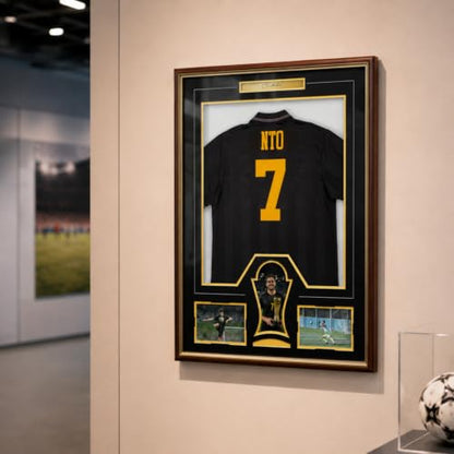 Jersey Display Case Wooden Frame with Tempered Glass 1 Pack R2