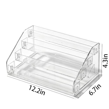 Acrylic Display Stand 4-Tier Cosmetics & Collection Organizer