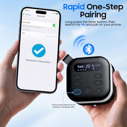 Black White Noise Machine & Portable Sound Machine for Baby & Adults