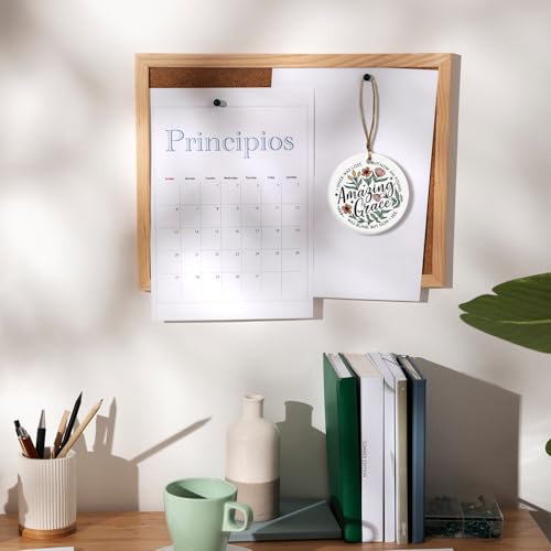 Amazing Grace Christian Ceramic Keepsake Ornament - Floral Scripture Gift for Women & Teens