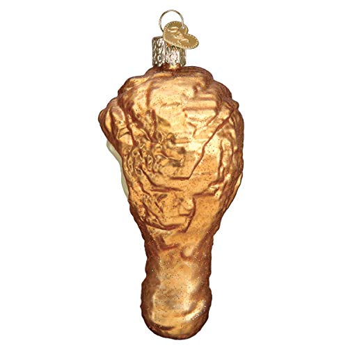 Fried Chicken Christmas Ornament - Hand-Painted Glass Holiday Keepsake