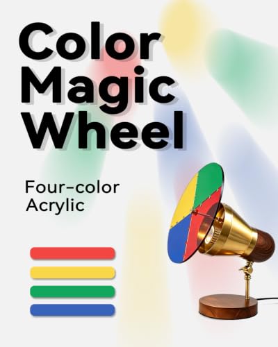 Christmas Tree Color Wheel with Timer - Acrylic Vivid Colors - Light Only