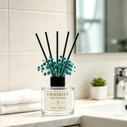 Jasmine Reed Diffuser Set 3.38oz Home Fragrance for Bathroom & Decor