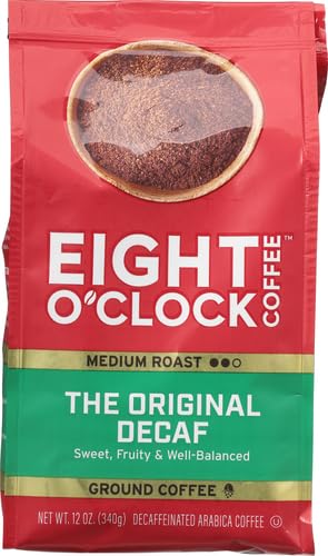 Eight O'Clock Coffee The Original Decaf, Medium Roast, Ground Coffee, 12 Ounce (Pack of 1), 100% Arabica, Kosher Certified