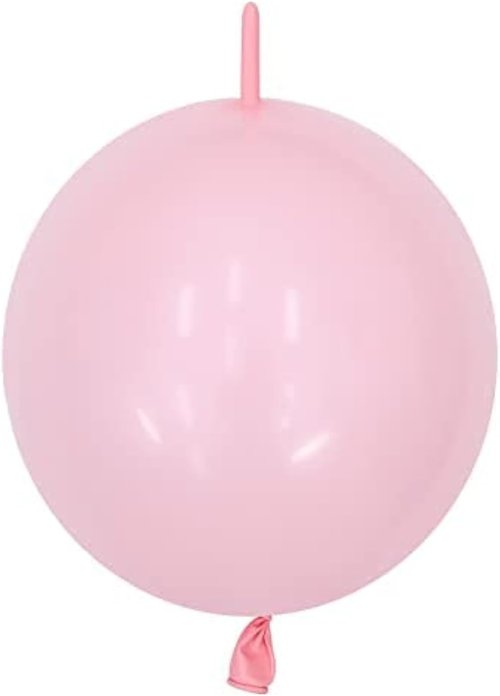 IN-JOOYAA 6 Inch Baby Pink Latex Quick Link Balloons - 100 Pcs for Party Decorations