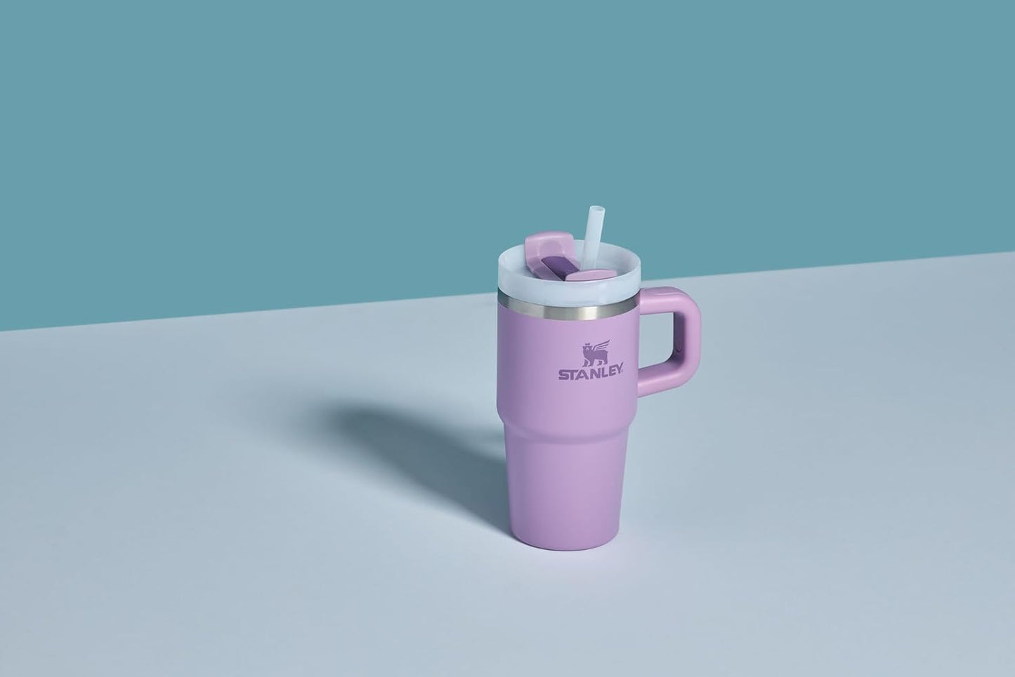 STANLEY Quencher H2.0 Tumbler - 14 oz Insulated Stainless Steel with Handle & Straw | BPA-Free | Lilac