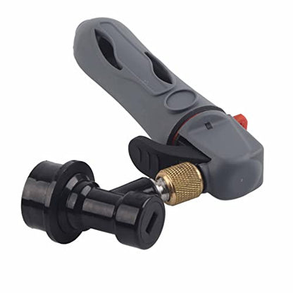 Portable CO2 Keg Charger for 16g Cartridges - Gray, Handheld & Refillable