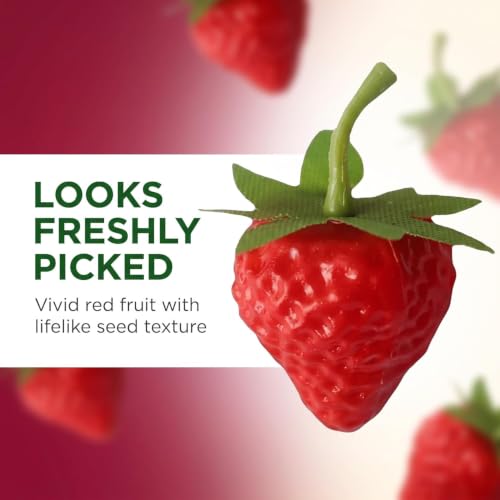 Artificial Strawberries 18 Pcs Realistic Decorative Fruit for Home Kitchen & Photography