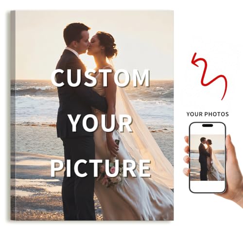 8x16 Custom Canvas Wall Art Prints with Your Photos - Ship Next Day