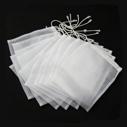 10 Pcs Fine Mesh Nylon Straining Bags for Homebrew Beer Wine & Cider Brewing