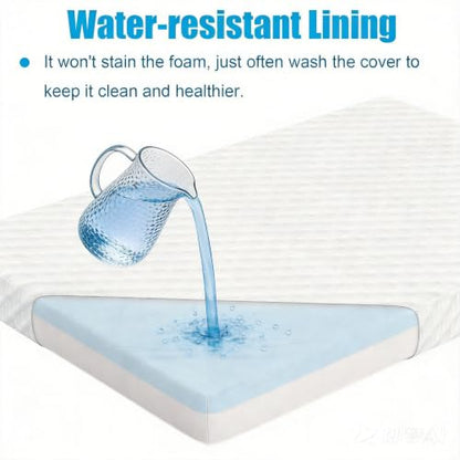BabyAid Memory Foam Bassinet Mattress - Rectangle 32x20 Support & Breathability