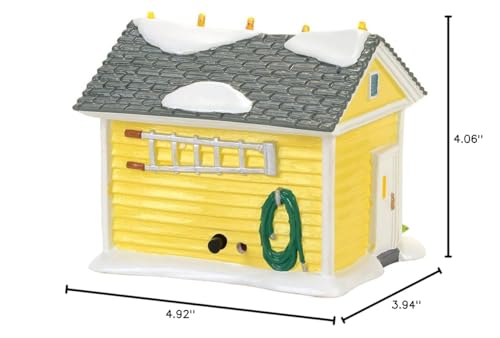 Department 56 Snow Village Lit Building - Griswold Holiday Garage, Multicolor, 4.06 Inch
