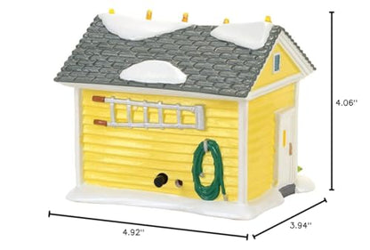 Department 56 Snow Village Lit Building - Griswold Holiday Garage, Multicolor, 4.06 Inch