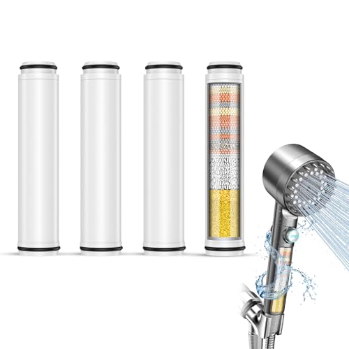 4 Pack Shower Filter Replacement for Feelso Shower Head - Water Purification System