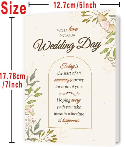 Wedding Card Gifts for Bride and Groom ZY-431 - Congratulations Card