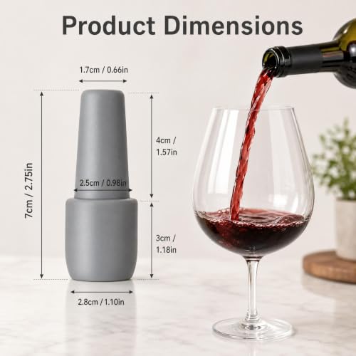 4 Pack Silicone Wine Bottle Stoppers Reusable Airtight Champagne & Beer Caps