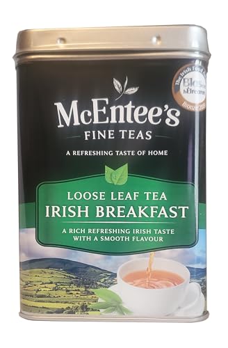 McEntee's Irish Breakfast Tea - 500g Tin - Expertly Blended in Ireland. A Premium Blend of Ceylon and Assam tea's Delivering That Taste of Home.