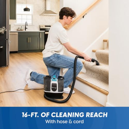 Mini Portable Carpet & Upholstery Spot Cleaner Machine - Denim Variant