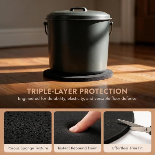 12 Pack 6.7 Inch Charcoal Compost Bin Filters for Odor Control