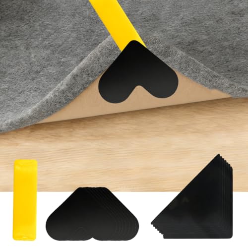 16PCS Rug Tape for Tile Hardwood Non-Slip Carpet Grippers for Area Rugs