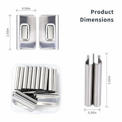 8 Pairs Magnetic Curtain Clips No-Drill Window Magnet Closure - Neutral Color