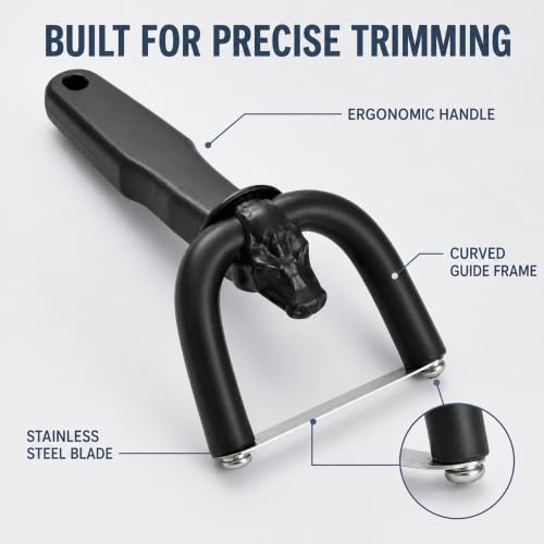 Handheld Fat Trimmer for Beef & Pork with Stainless Steel Blade - 1PCS